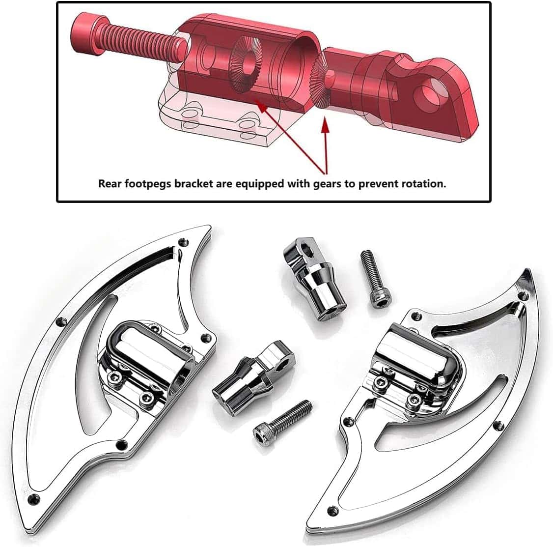 TOPRAMETAL para Harley Padre de pasajeros cromado para - Imagen 5