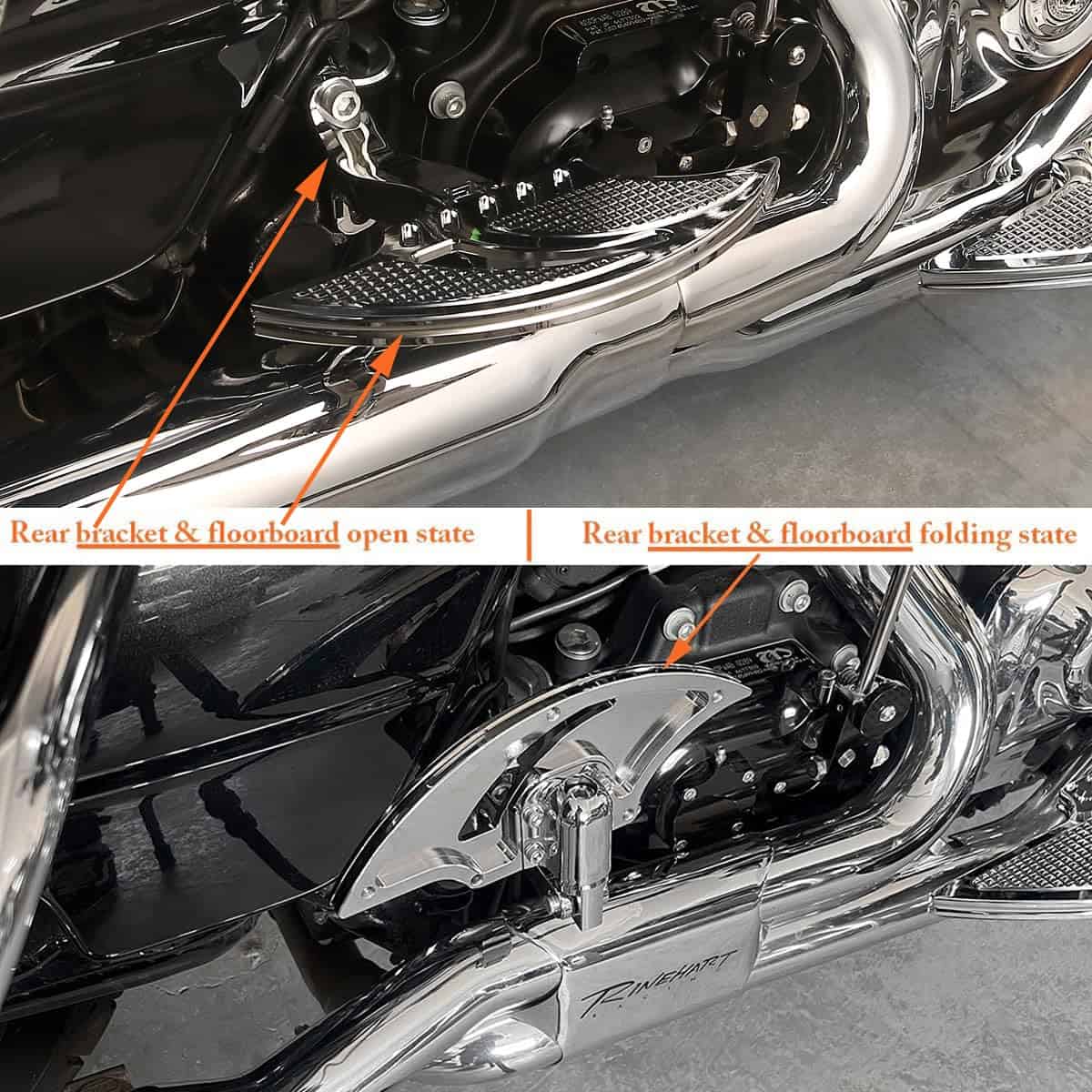 TOPRAMETAL para Harley Padre de pasajeros cromado para - Imagen 6