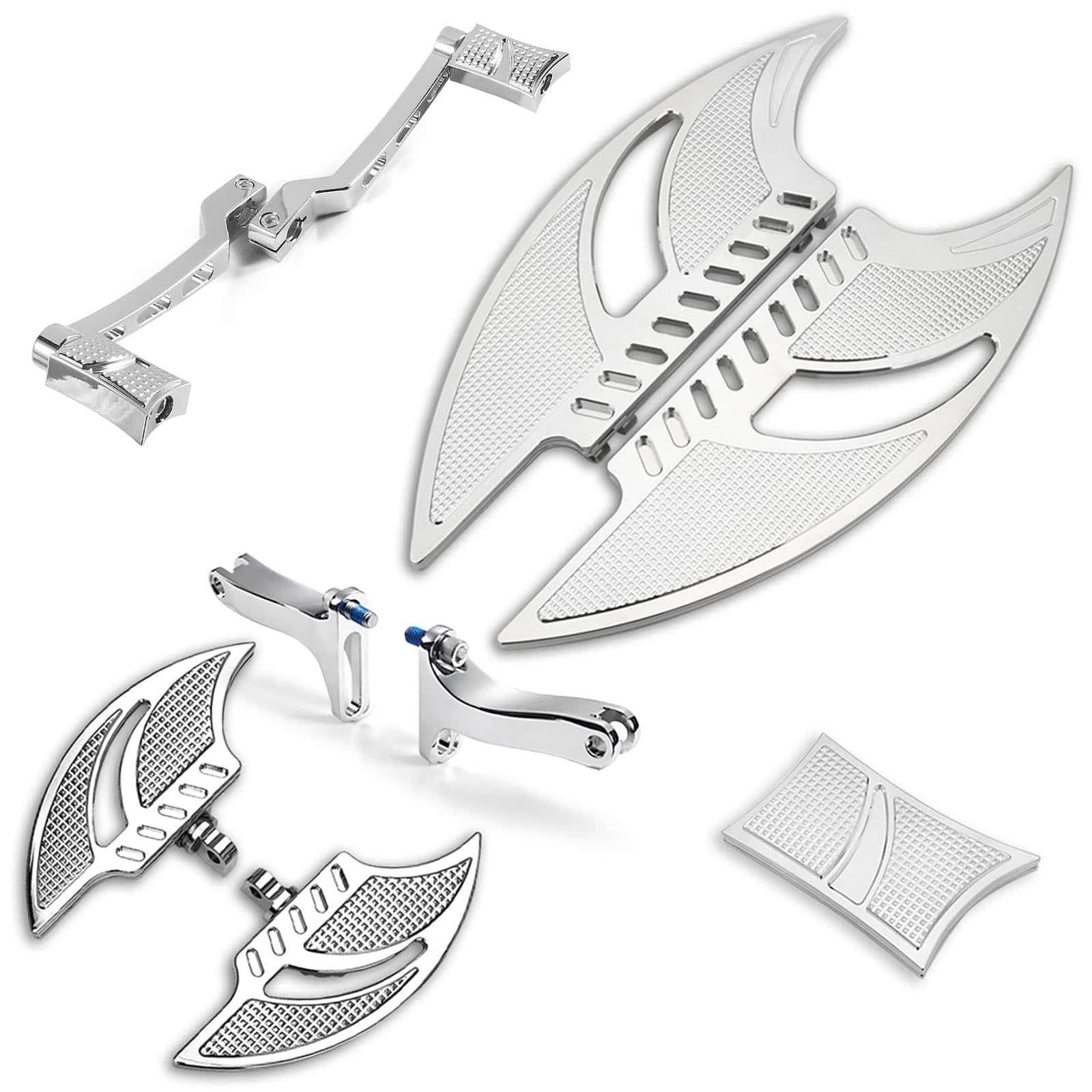 TOPRAMETAL para Harley Padre de pasajeros cromado para