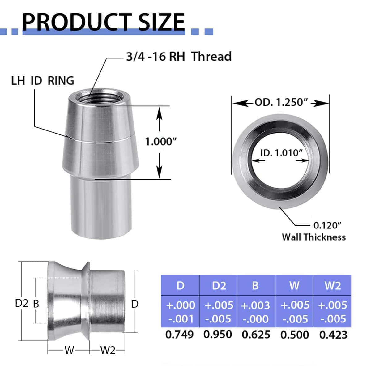 MOYZXC Kit de Extremos de Barra Panhard con Rod Ends de - Imagen 6
