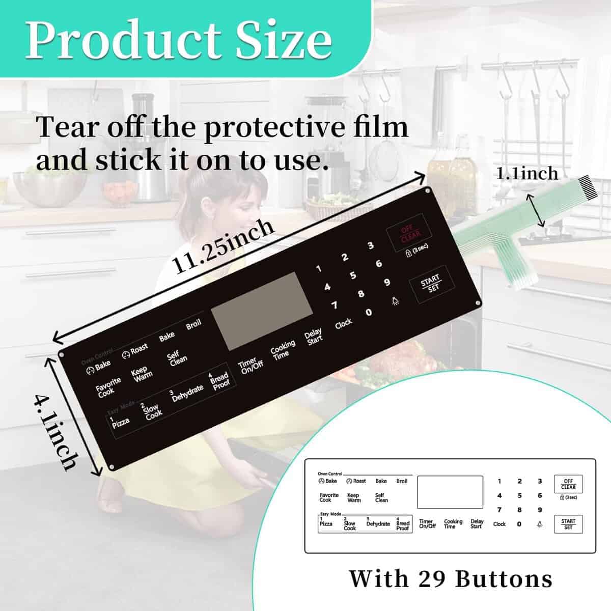 Interruptor Membrana Touchpad de Repuesto Compatible con - Imagen 3