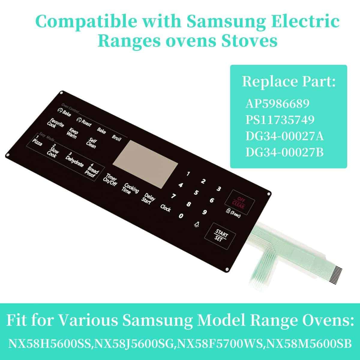 Interruptor Membrana Touchpad de Repuesto Compatible con - Imagen 5
