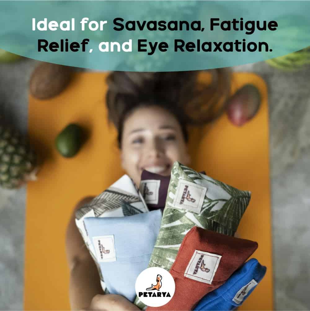 Almohada para ojos de lavanda y cáscara de trigo PETARYA, - Imagen 6