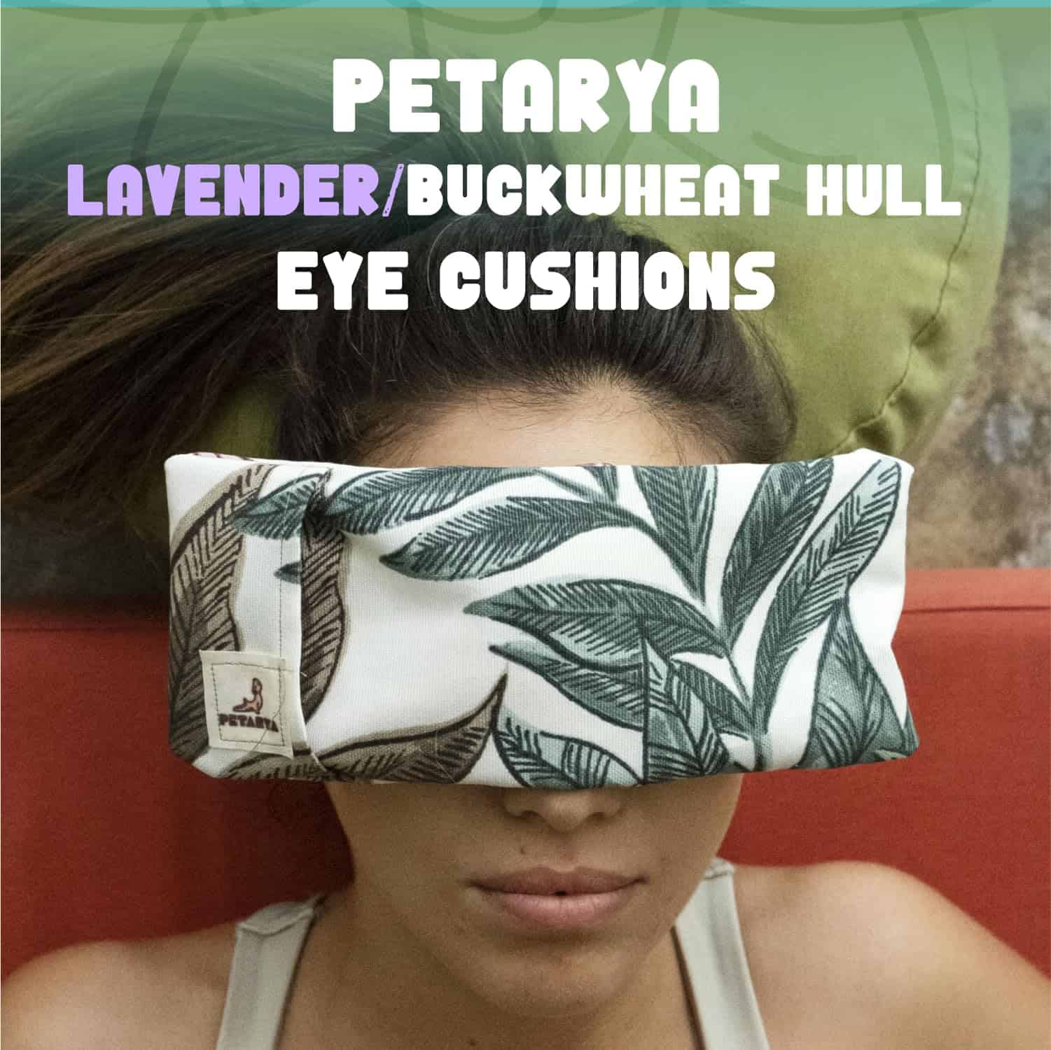 Almohada para ojos de lavanda y cáscara de trigo PETARYA, - Imagen 3