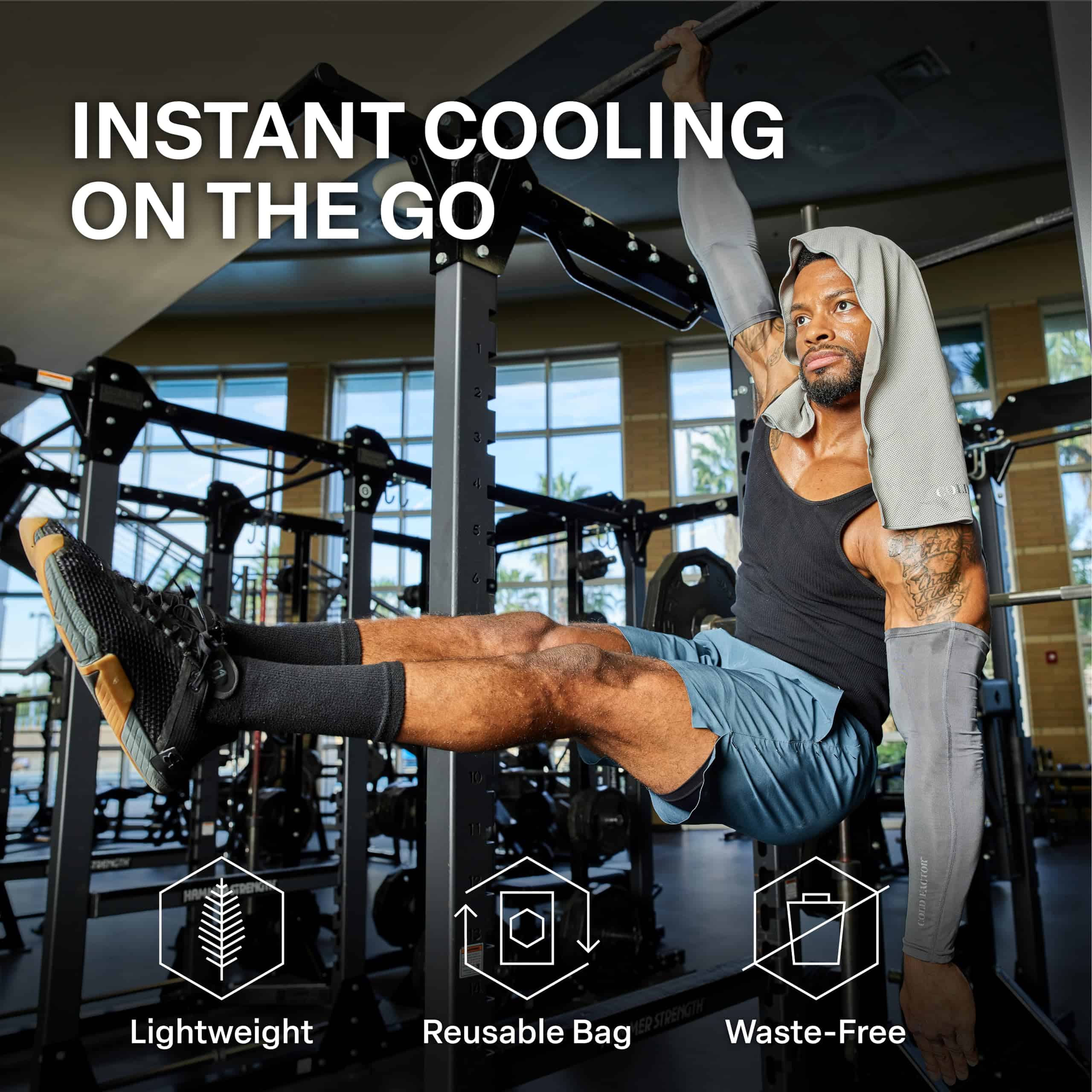 Toalla con capucha de enfriamiento instantáneo COLD FACTOR - Imagen 7