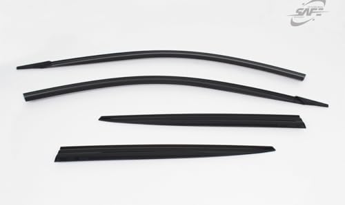 Deflector de Ventana Seguro Smoke Sun Rain Visor Guard 4 - Imagen 3