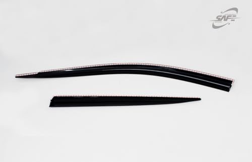 Deflector de Ventana Seguro Smoke Sun Rain Visor Guard 4 - Imagen 9