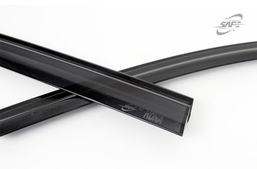 Deflector de Ventana Seguro Smoke Sun Rain Visor Guard 4 - Imagen 8