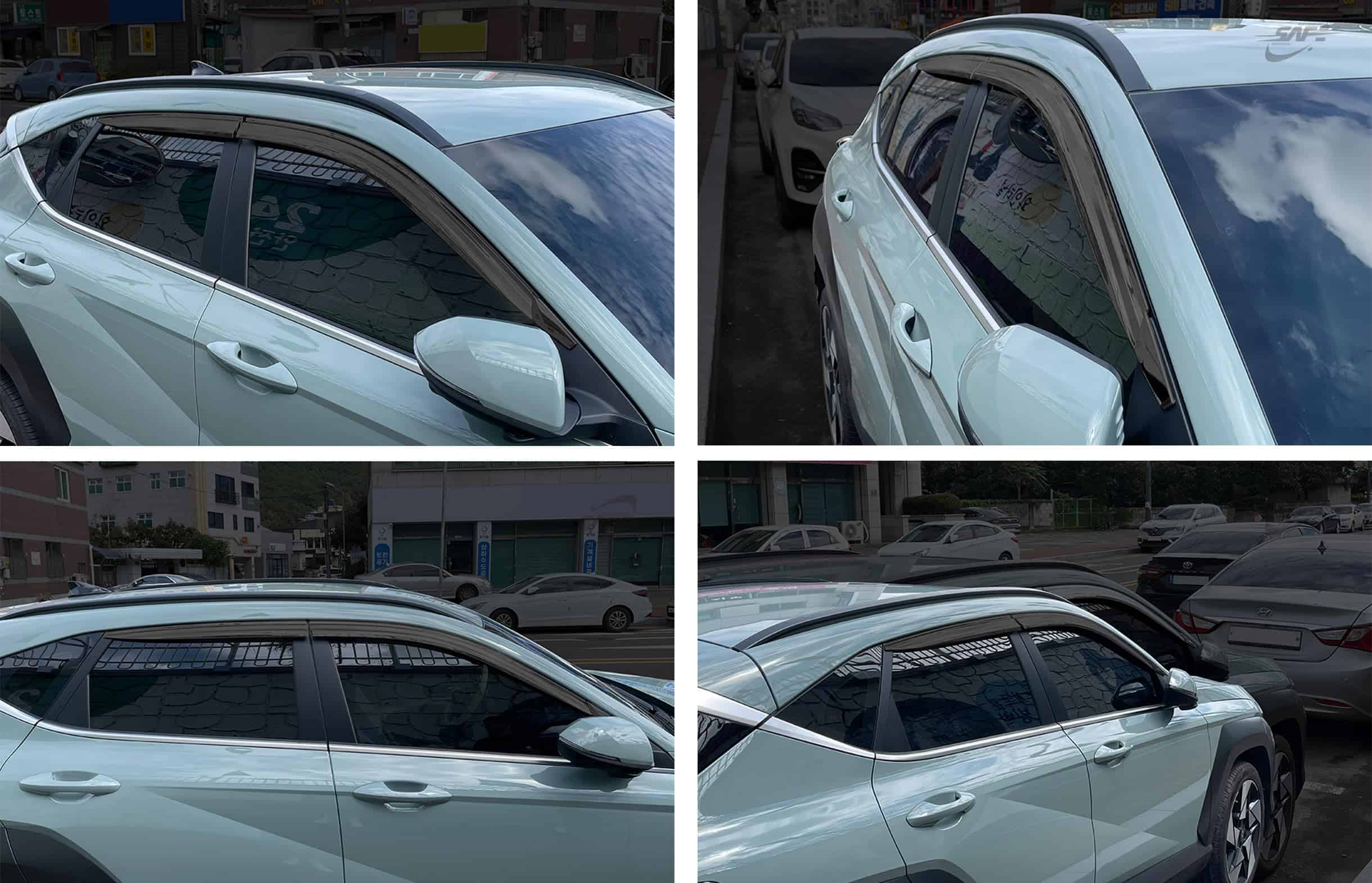 Deflector de Ventana Seguro Smoke Sun Rain Visor Guard 4 - Imagen 4