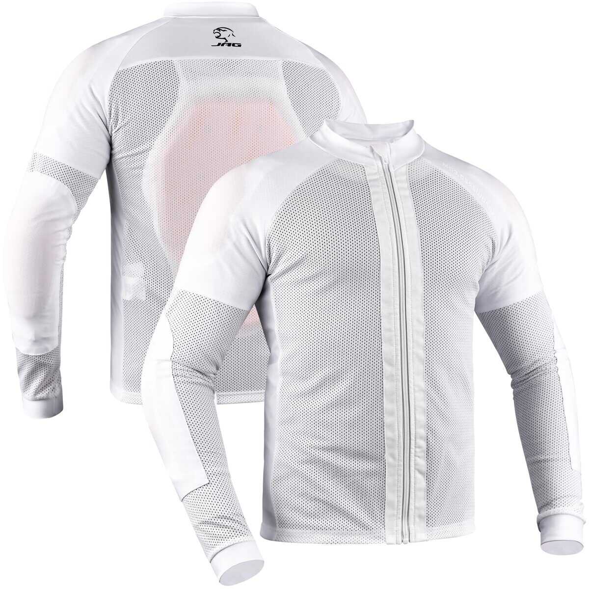 Playera de malla para motocicleta J.A.G. para -Blanco
