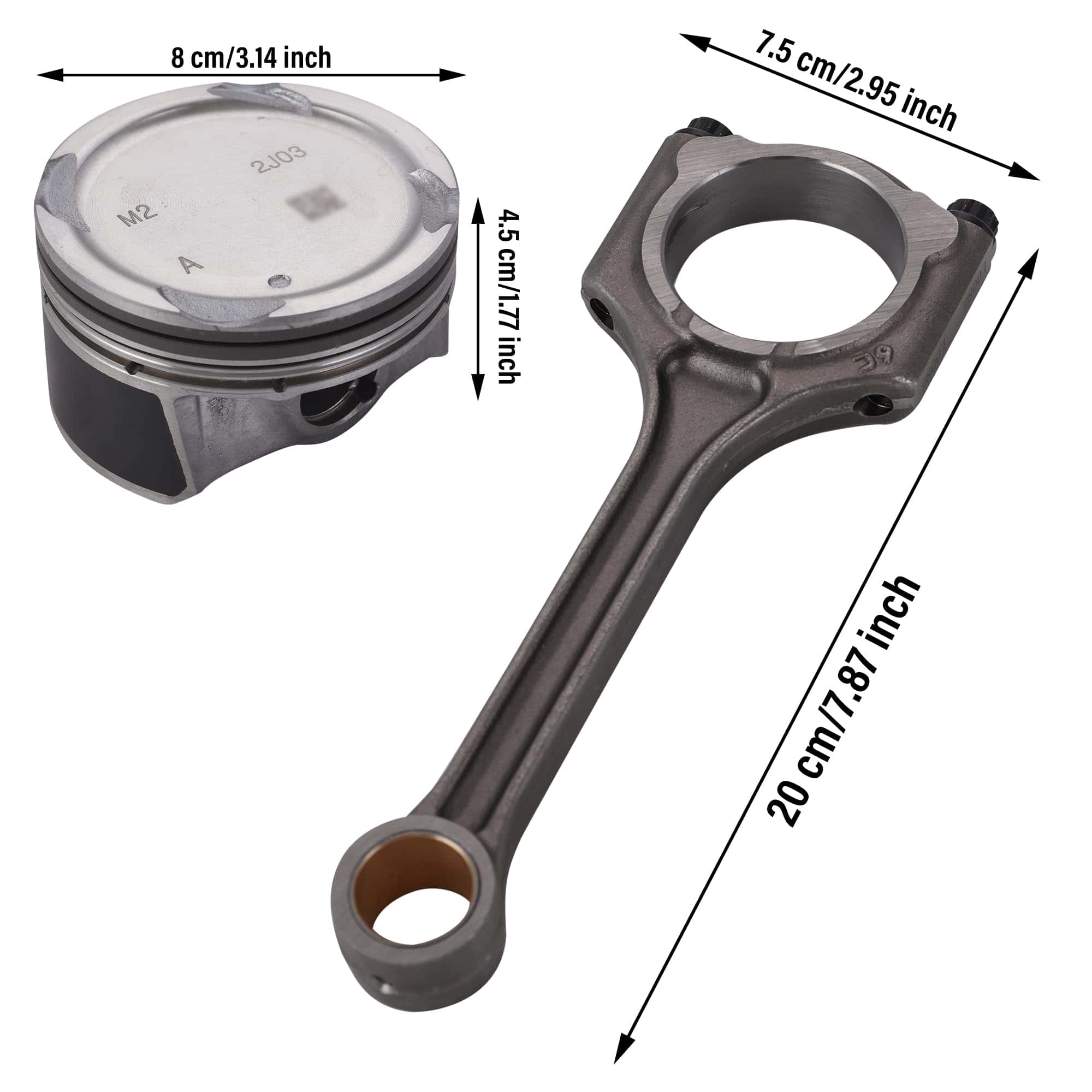 Kit de Cojinete de Pistón del Motor SLTY, Bielas y - Imagen 8