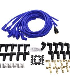 Juego de Cables de Bujías de 8mm en Azul con Botas de 90