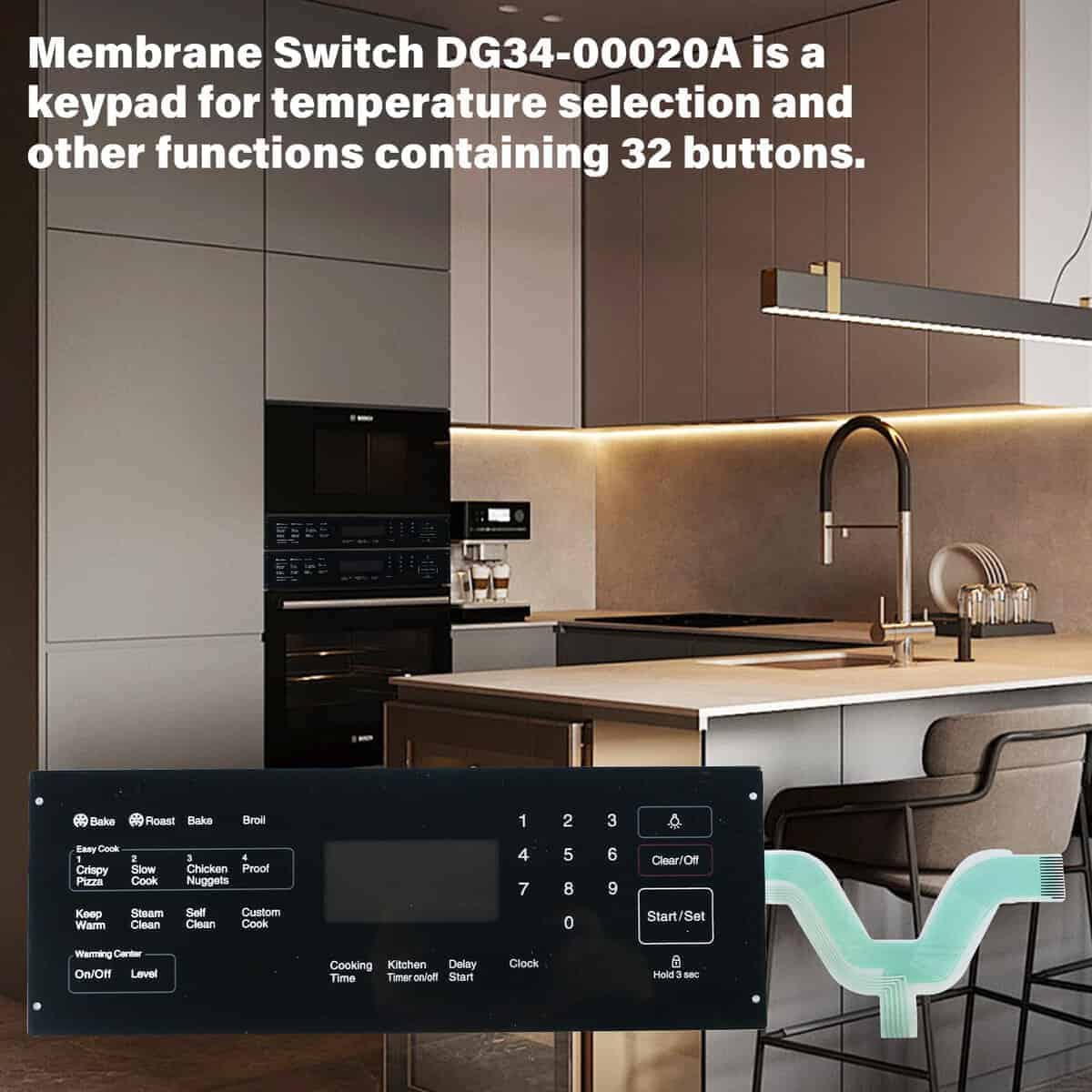 DG34-00020A Membrana Interruptor Panel Táctil, Compatible - Imagen 7