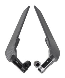 Espejo retrovisor de ala fija universal para motocicleta,