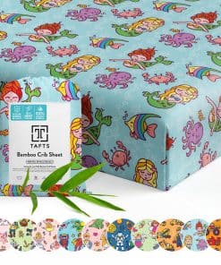 Juegos de Sábanas Ajustables para Cuna Tafts 100% Viscosa,