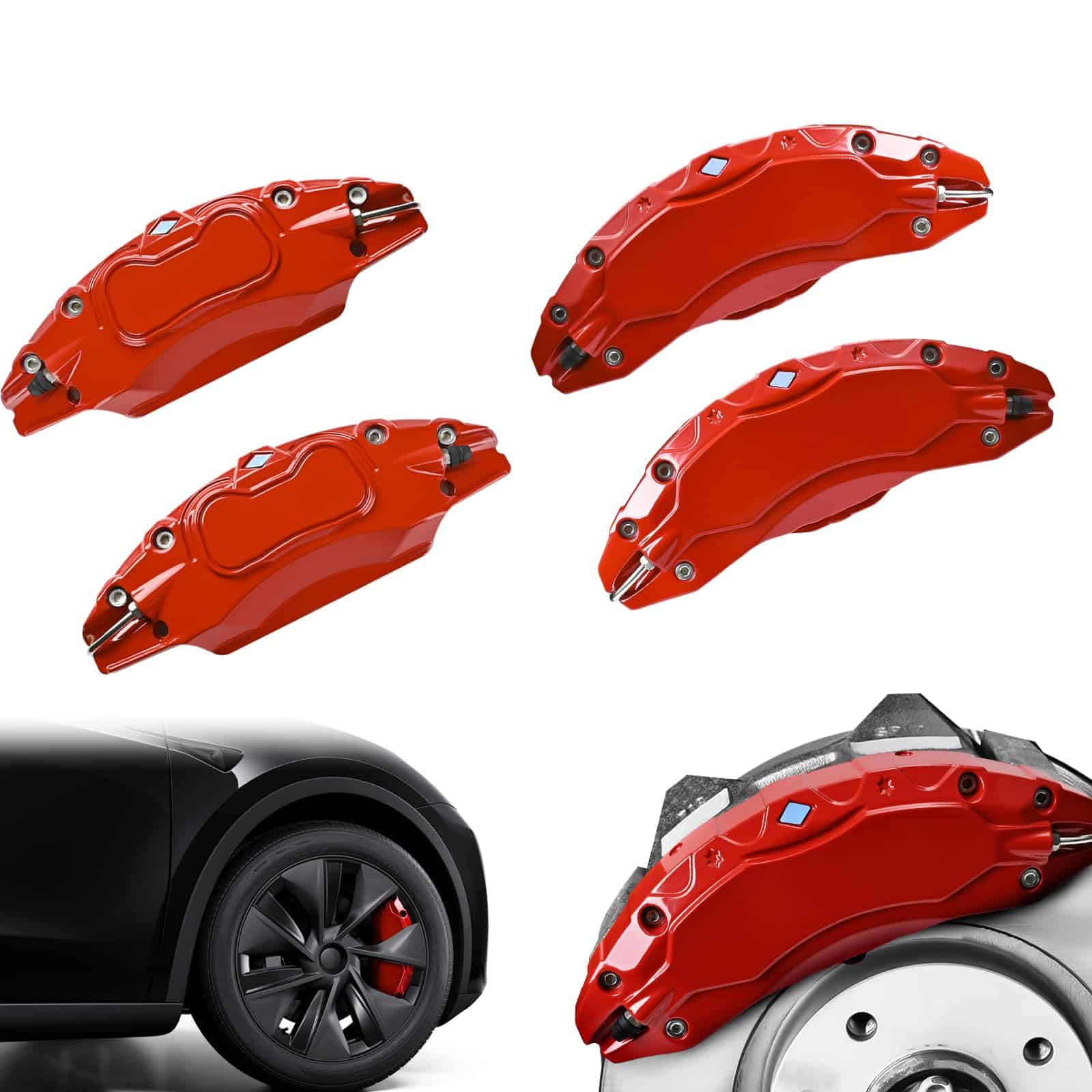 4Pcs cubiertas de pinza de freno GYbenzi Compatible para