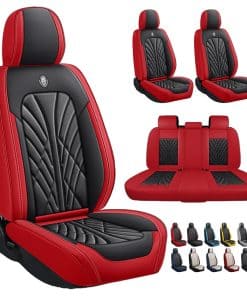 Fundas de asiento de automóvil de cuero Nappa transpirable