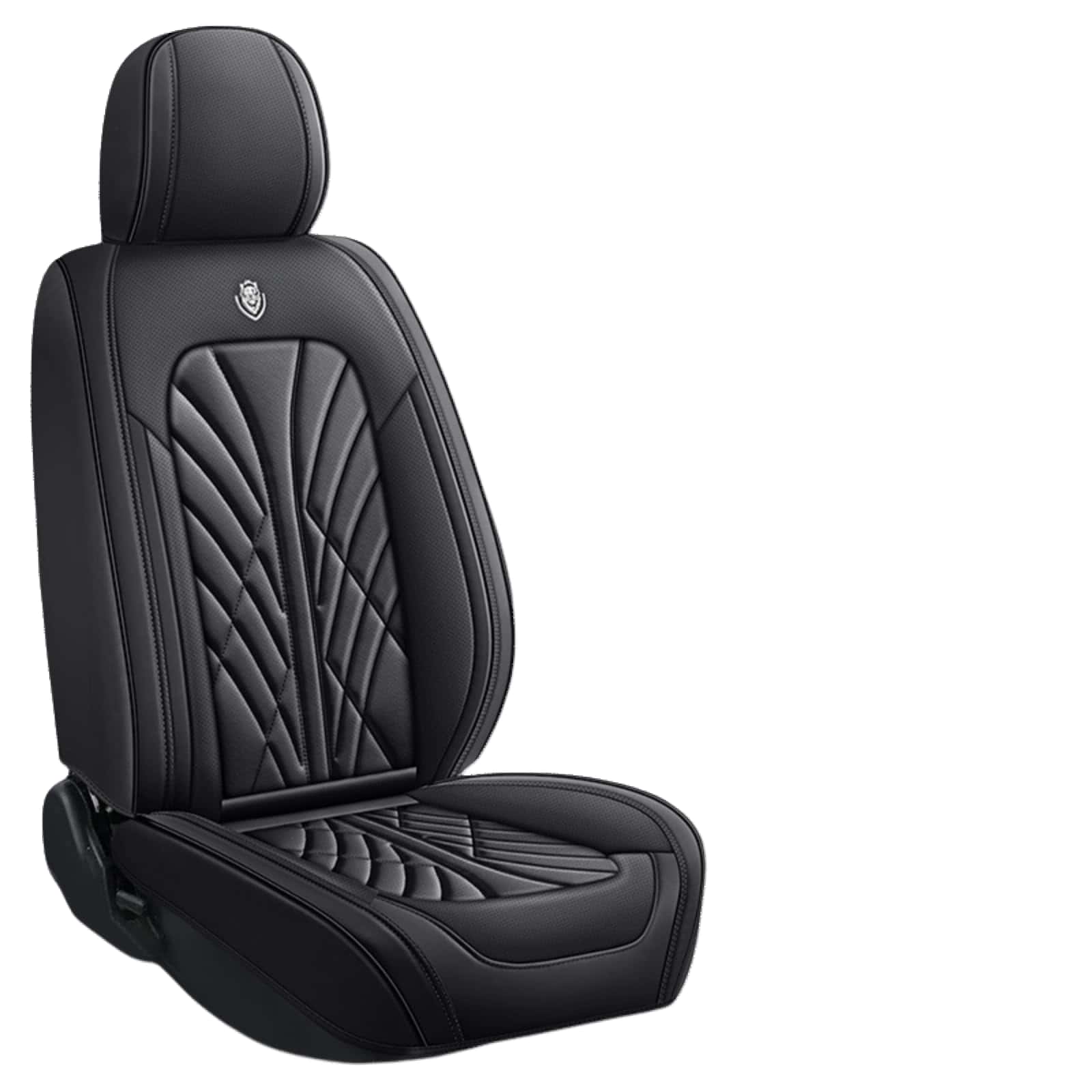 Cubiertas de Asiento de Coche de Cuero Nappa -Negro - Imagen 5