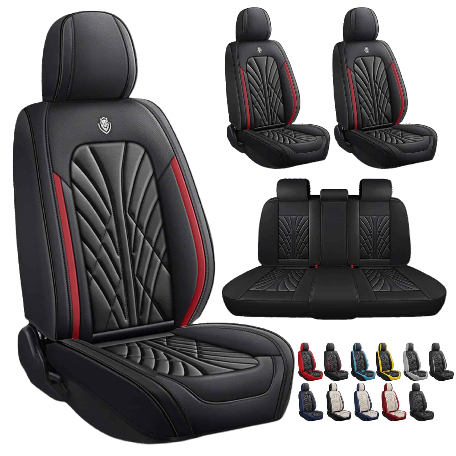 Fundas de asiento de cuero Nappa transpirables ANKIV