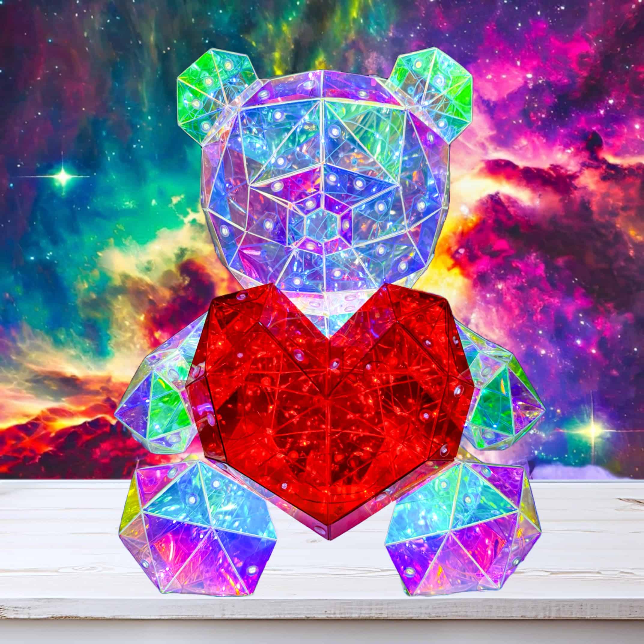Luz Nocturna LED Oso de Peluche "In His Name" Luz LED