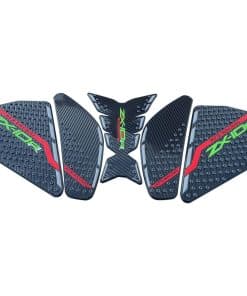 Protectores de tracción lateral de tanque de gasolina rojos