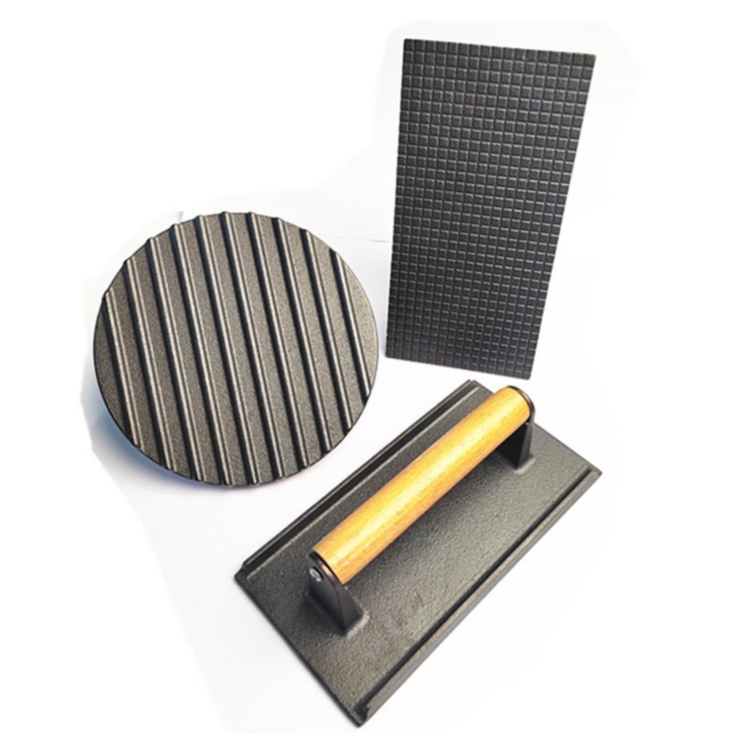 Prensa de Hamburguesa, Redonda de 7" y Rectangular de