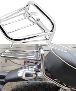 Portaequipajes trasero de acero para motocicleta compatible