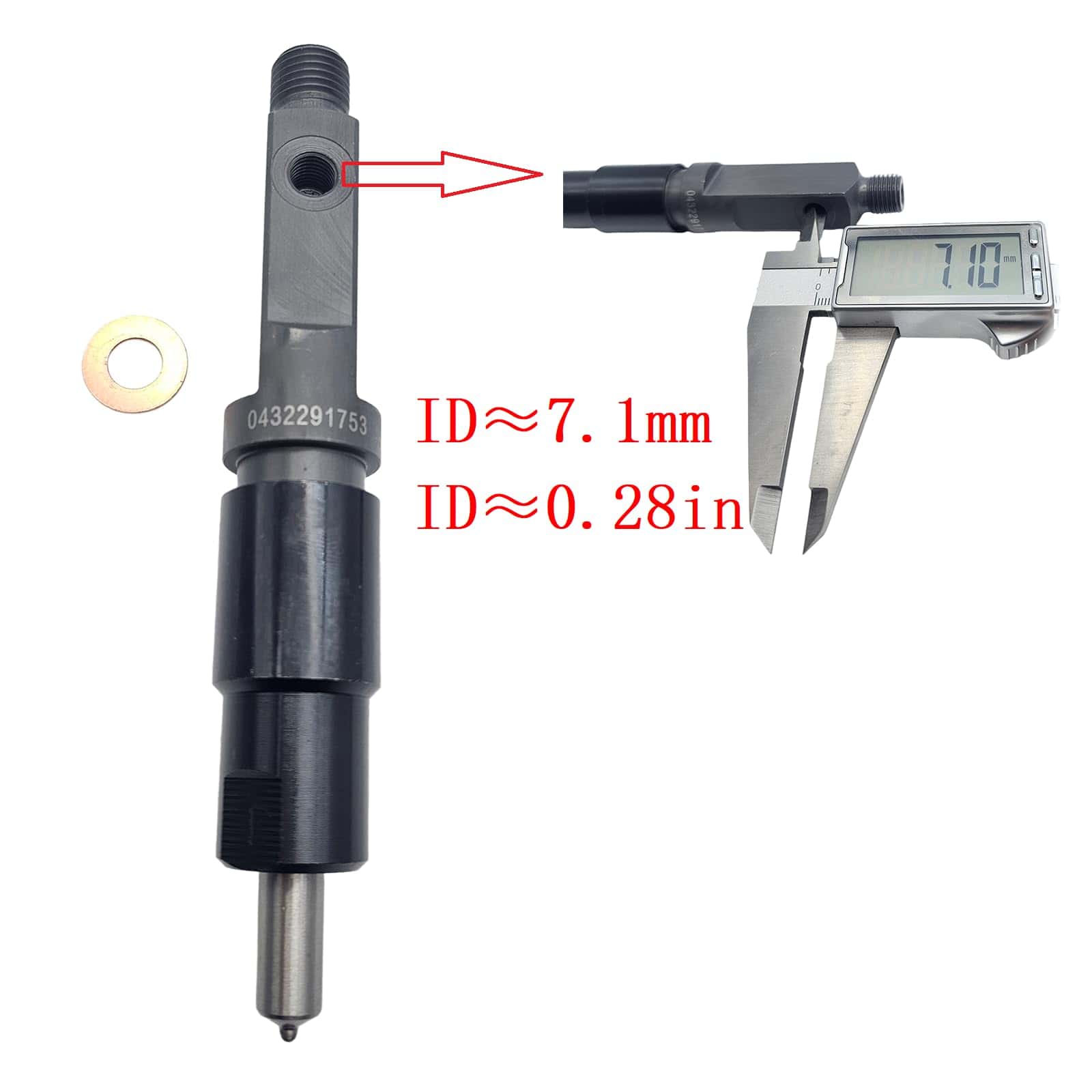 Nayuank 1X Inyector de Combustible para Motor Deutz F3L F4L - Imagen 6