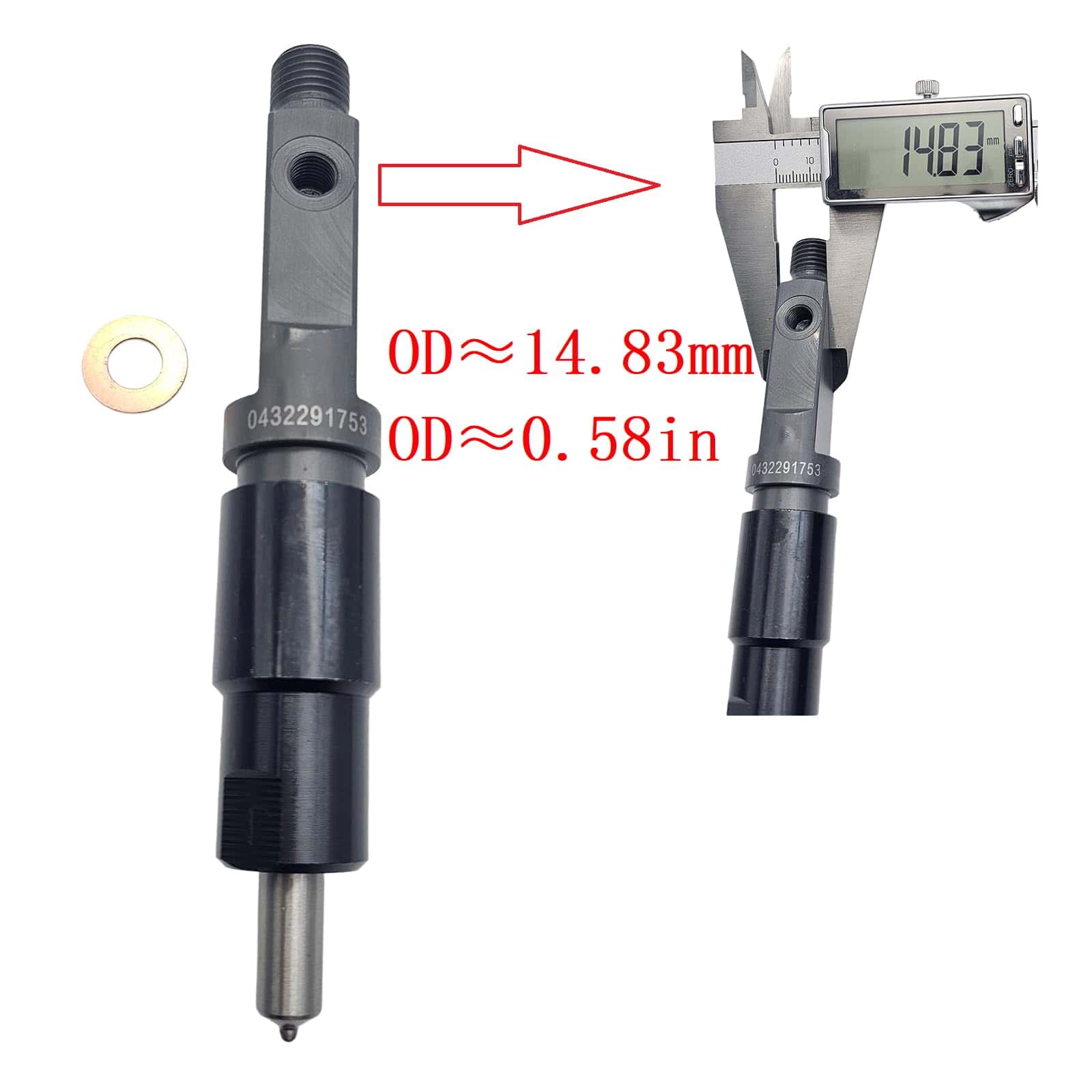 Nayuank 1X Inyector de Combustible para Motor Deutz F3L F4L - Imagen 5