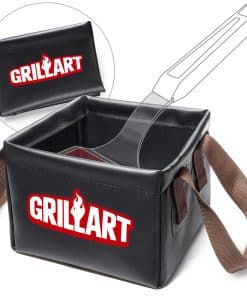 Cepillo de parrilla GRILLART sin cerdas, recipiente para