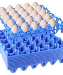 TAICHEUT 10 Pack Plastic Egg Trays, Cartones de Huevo Azul