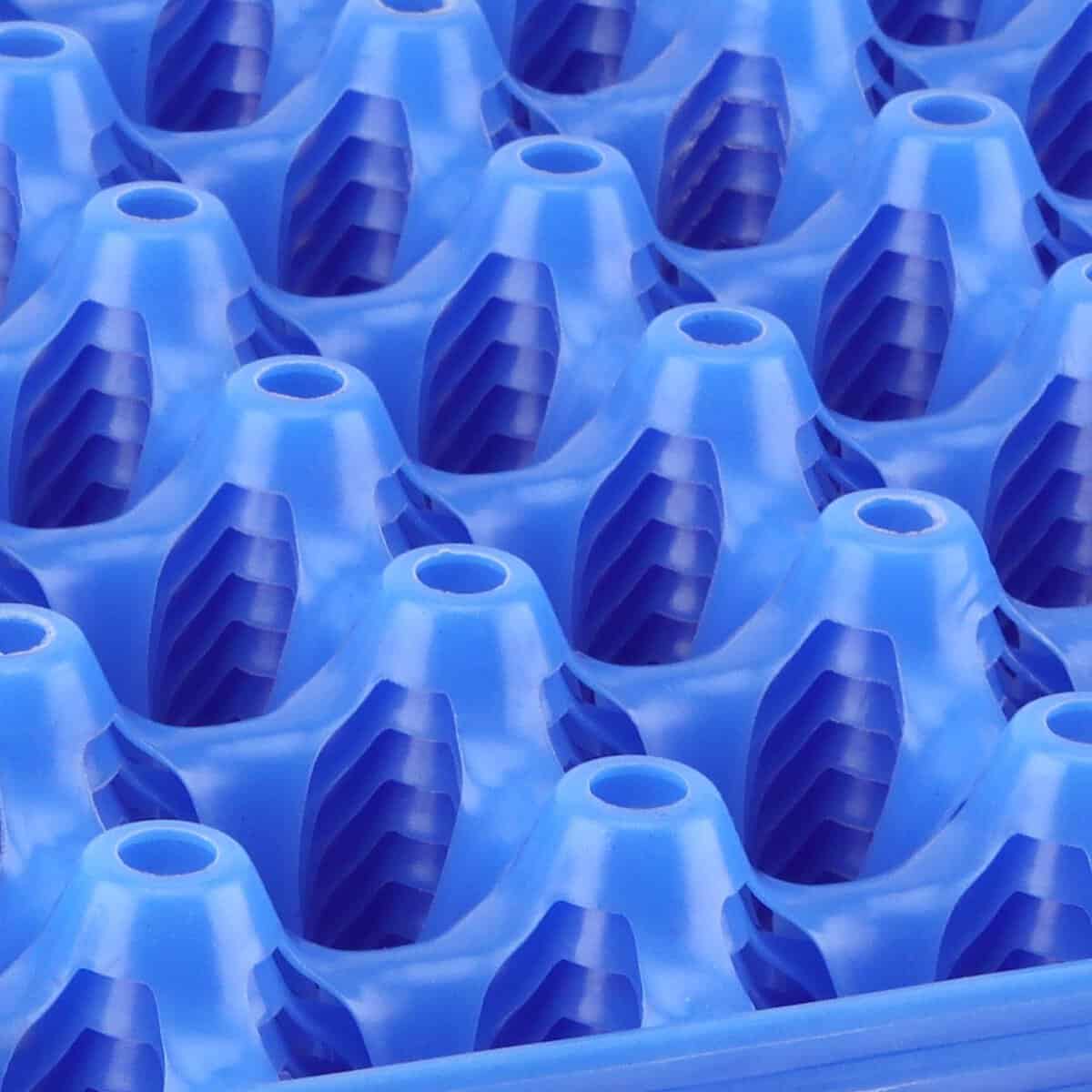 TAICHEUT 10 Pack Plastic Egg Trays, Cartones de Huevo Azul - Imagen 4