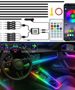 Luces de Tira LED de Coche para Interiores Jushope, Luces