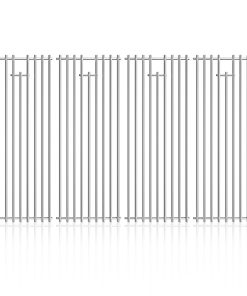 jkxoo 4Pack 7.5" x 19.25" Rejillas de Parrilla de Acero