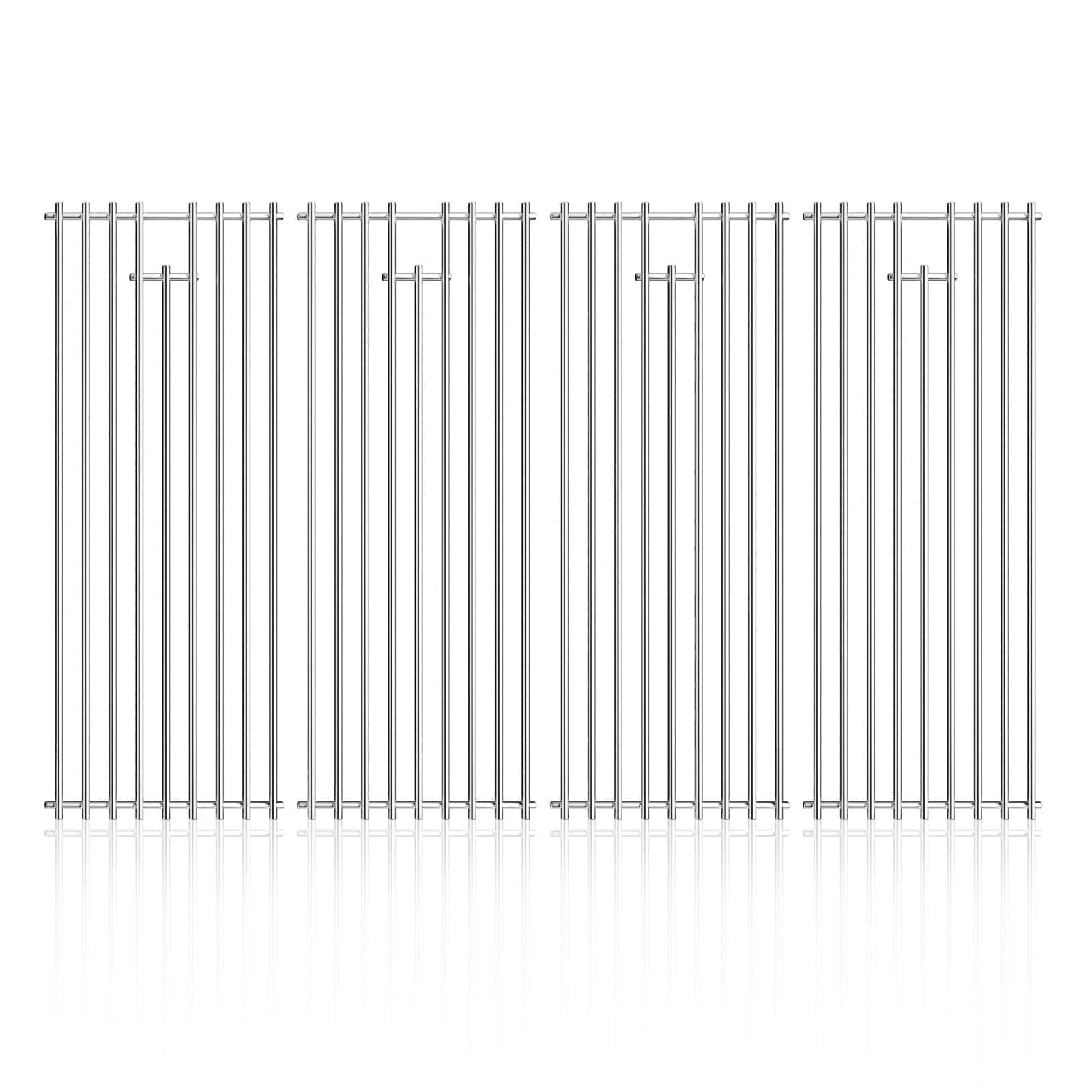 jkxoo 4Pack 7.5" x 19.25" Rejillas de Parrilla de Acero