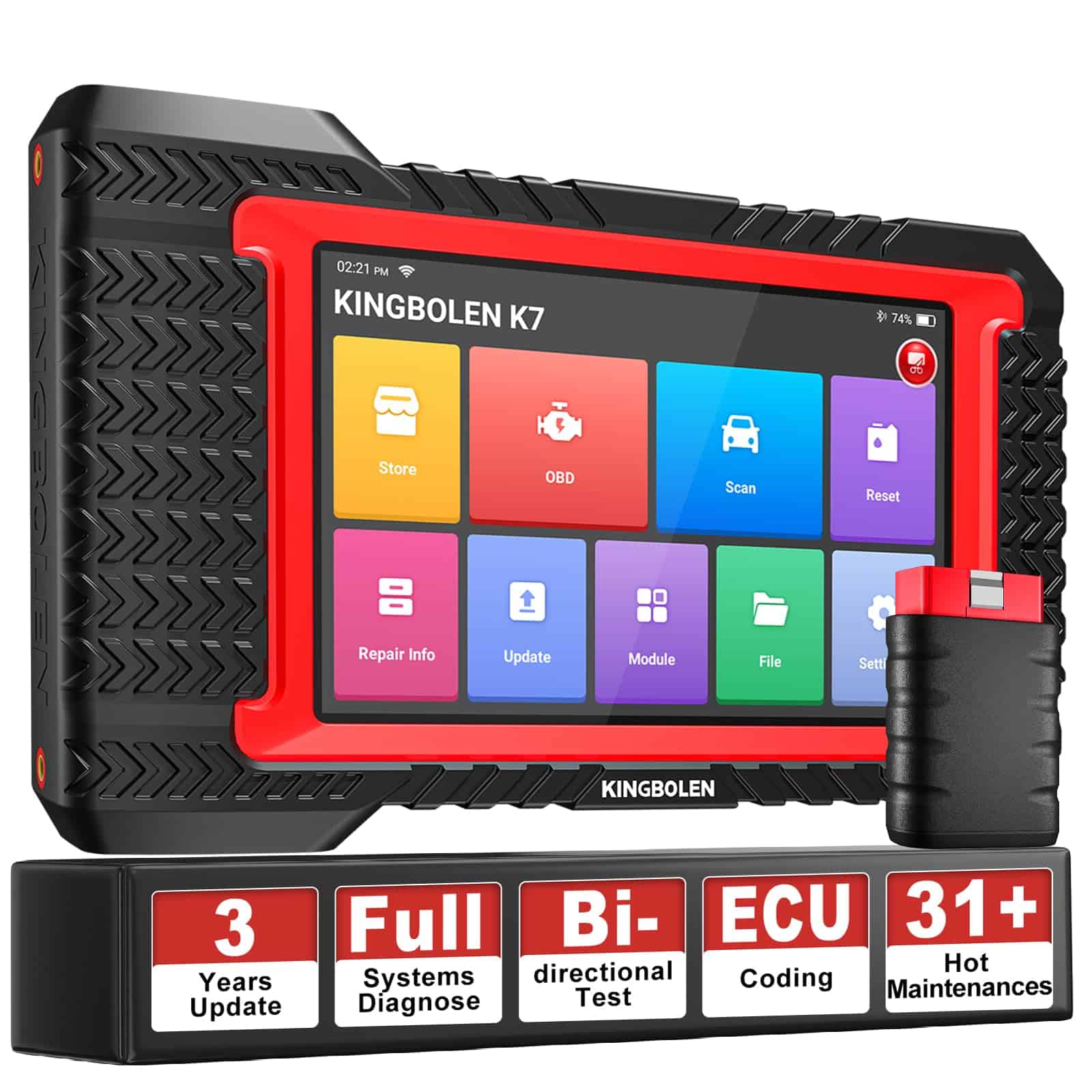 Escáner OBD2 Bidireccional KINGBOLEN K7 Herramienta de