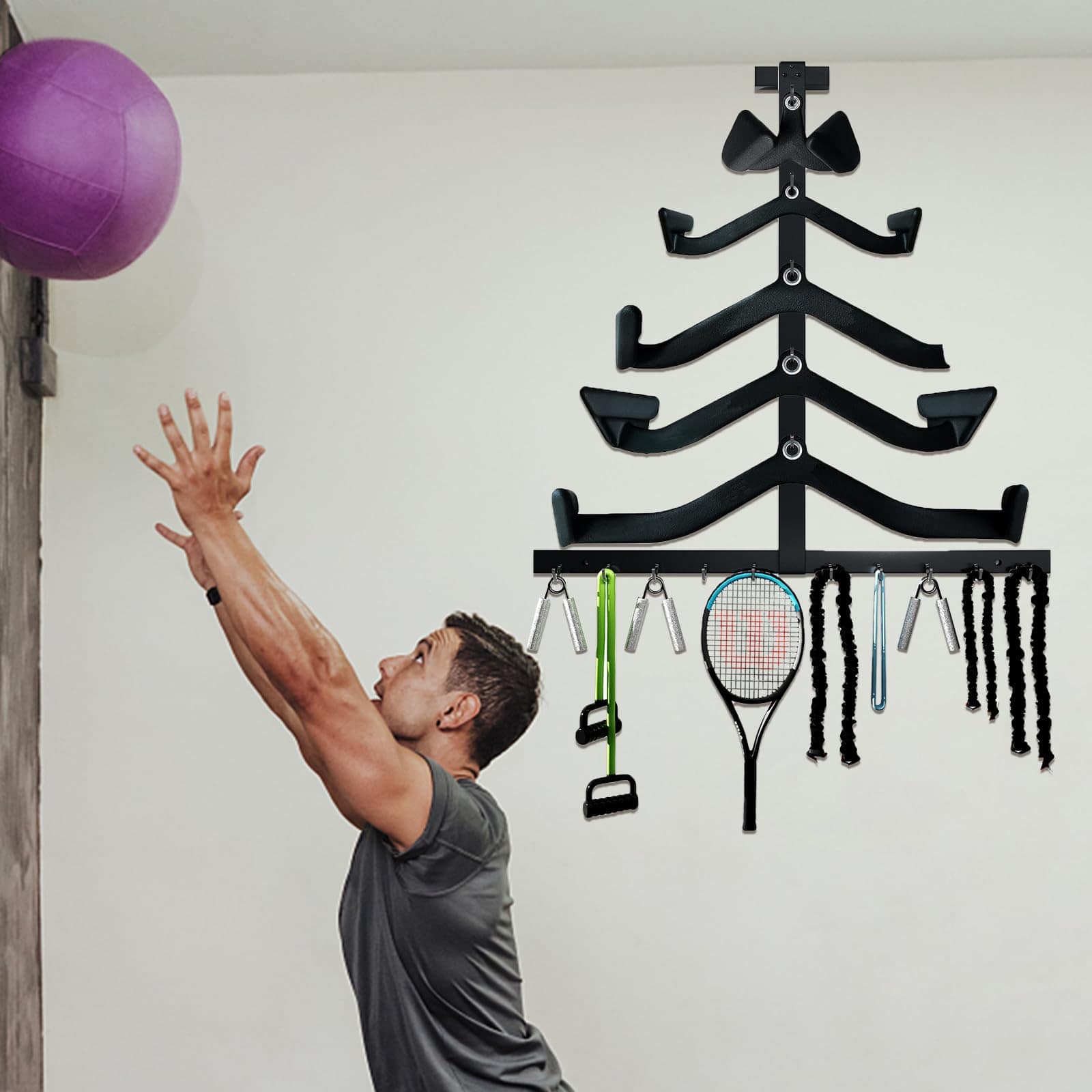 Rack de Almacenamiento para Barra de Lat Pull Down, - Imagen 3