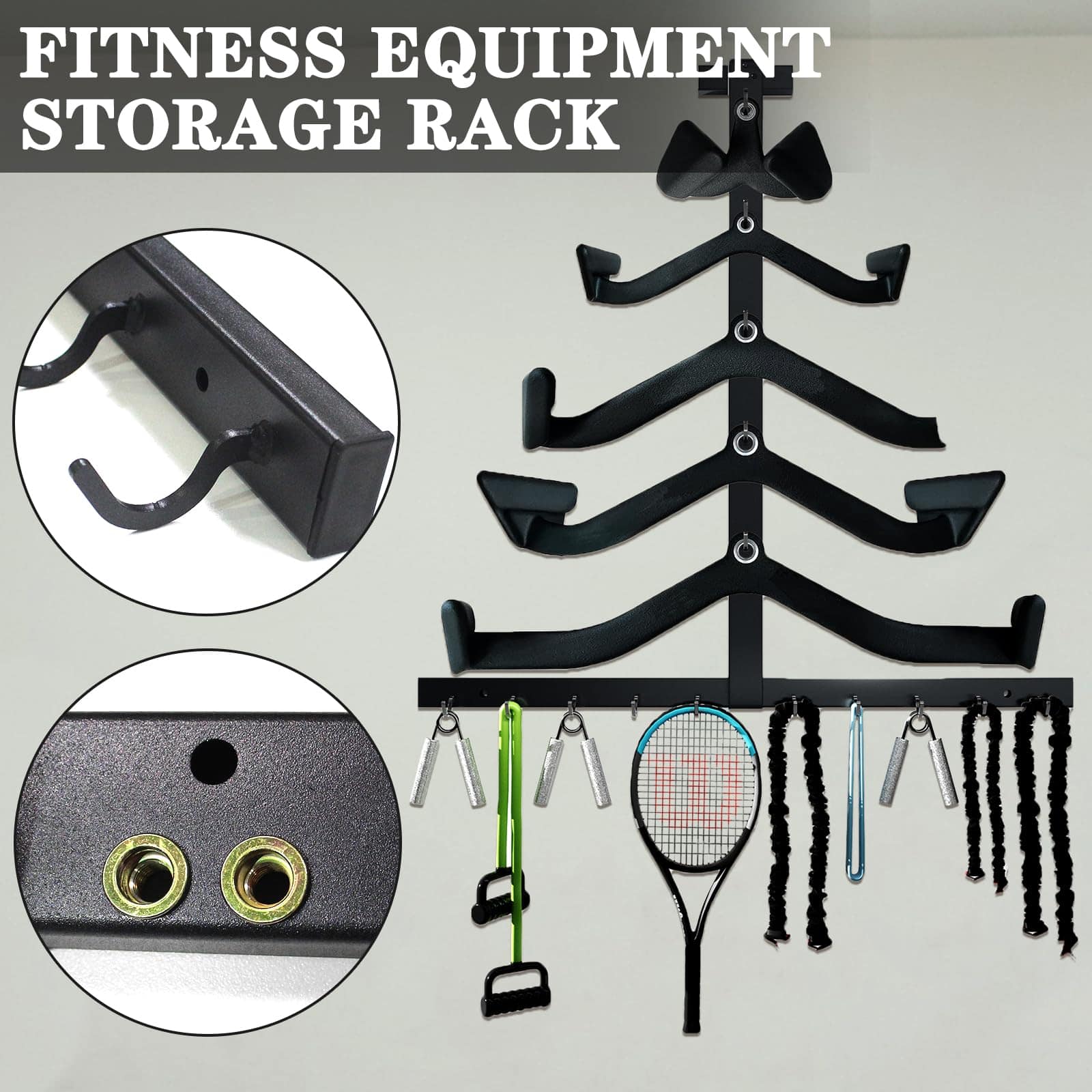 Rack de Almacenamiento para Barra de Lat Pull Down, - Imagen 6