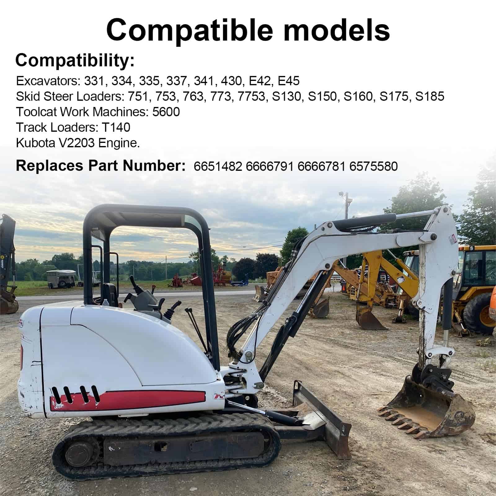 Kit de Colector de Escape de Repuesto Compatible con Bobcat - Imagen 6