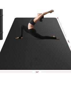 Tapete de Yoga Extra Grande HAPBEAR - -Negro