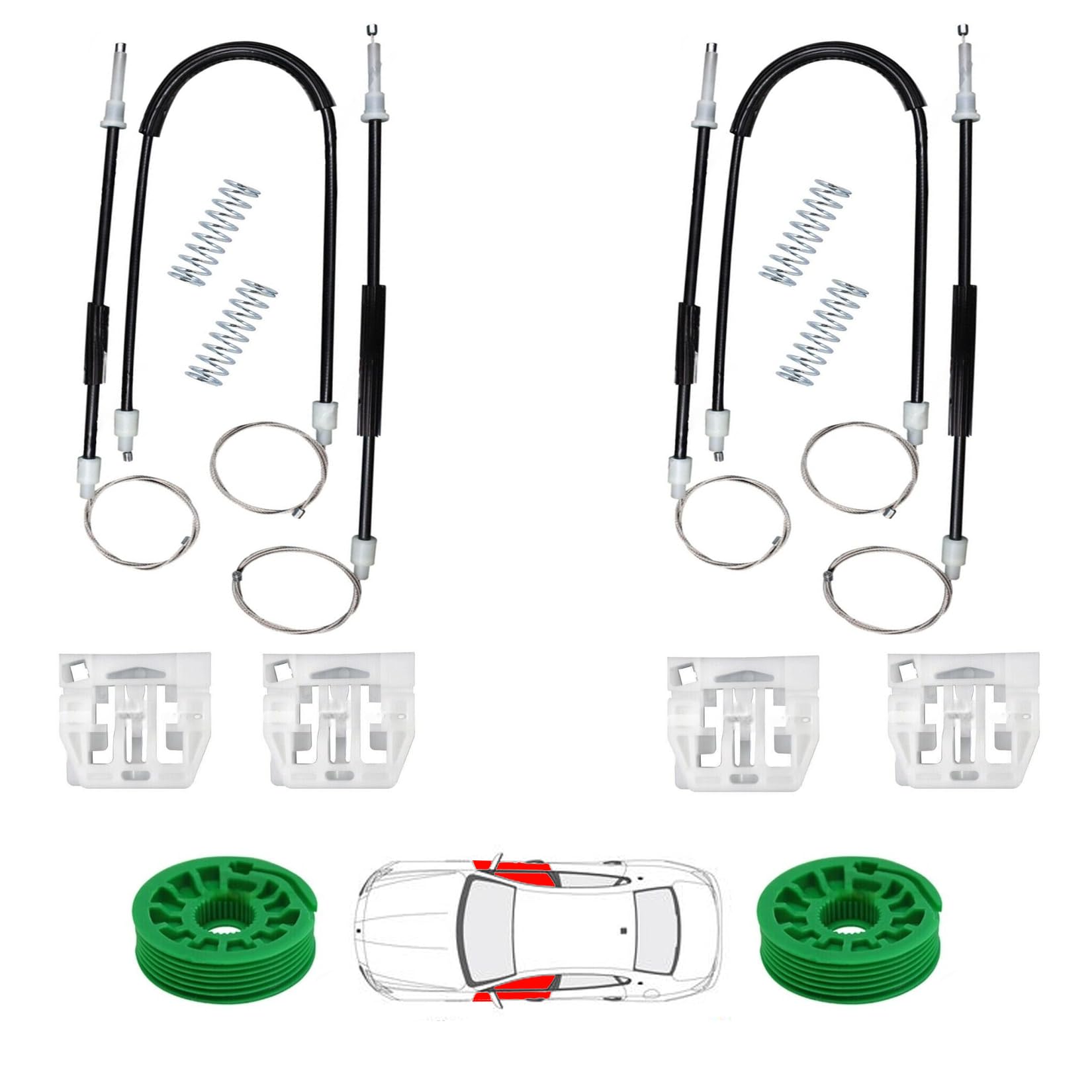 Kit de Reparación de Regulador de Ventana Frontal Derecho e - Imagen 4