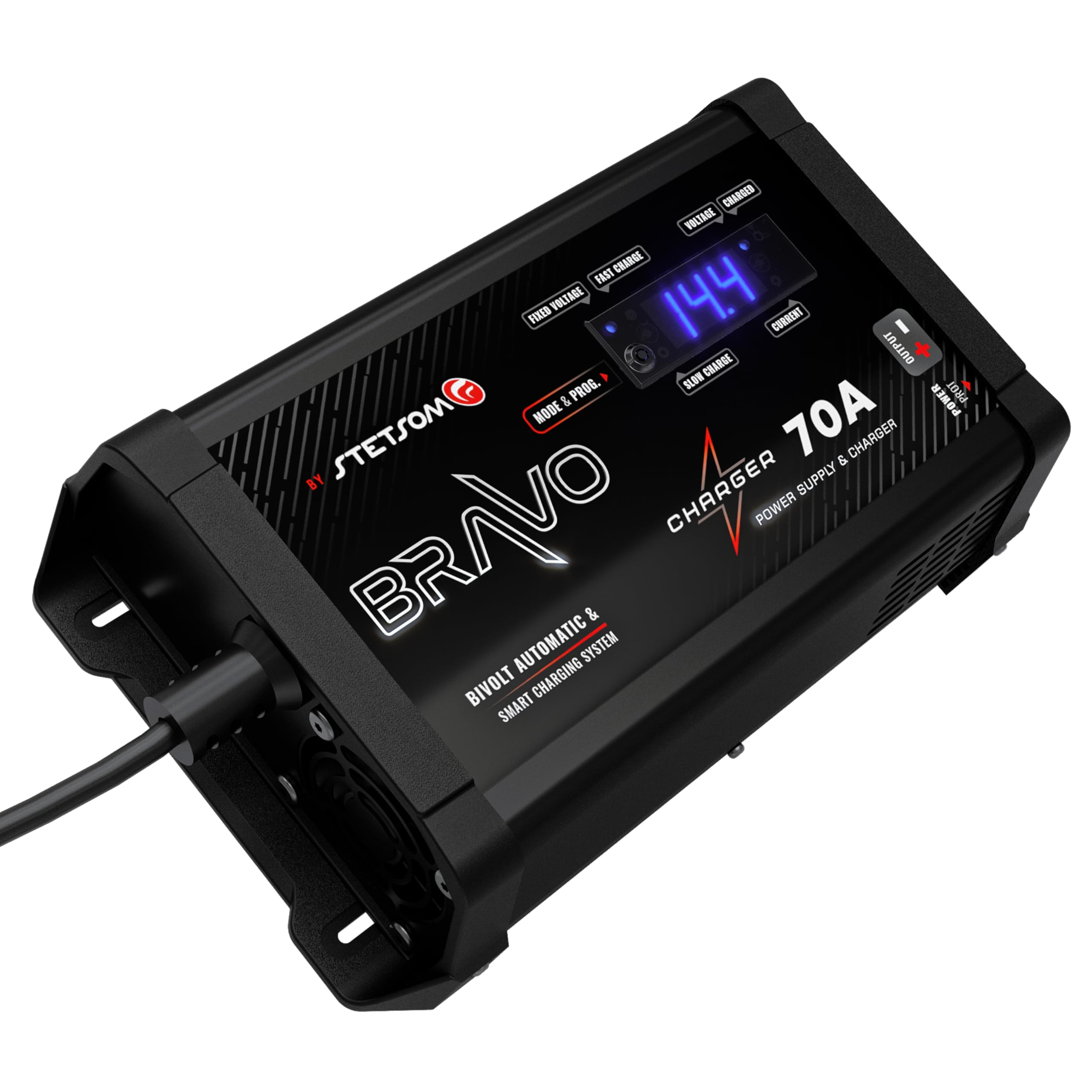 Cargador de Batería Stetsom Bravo Charger 70A PRO Bivolt, - Imagen 4