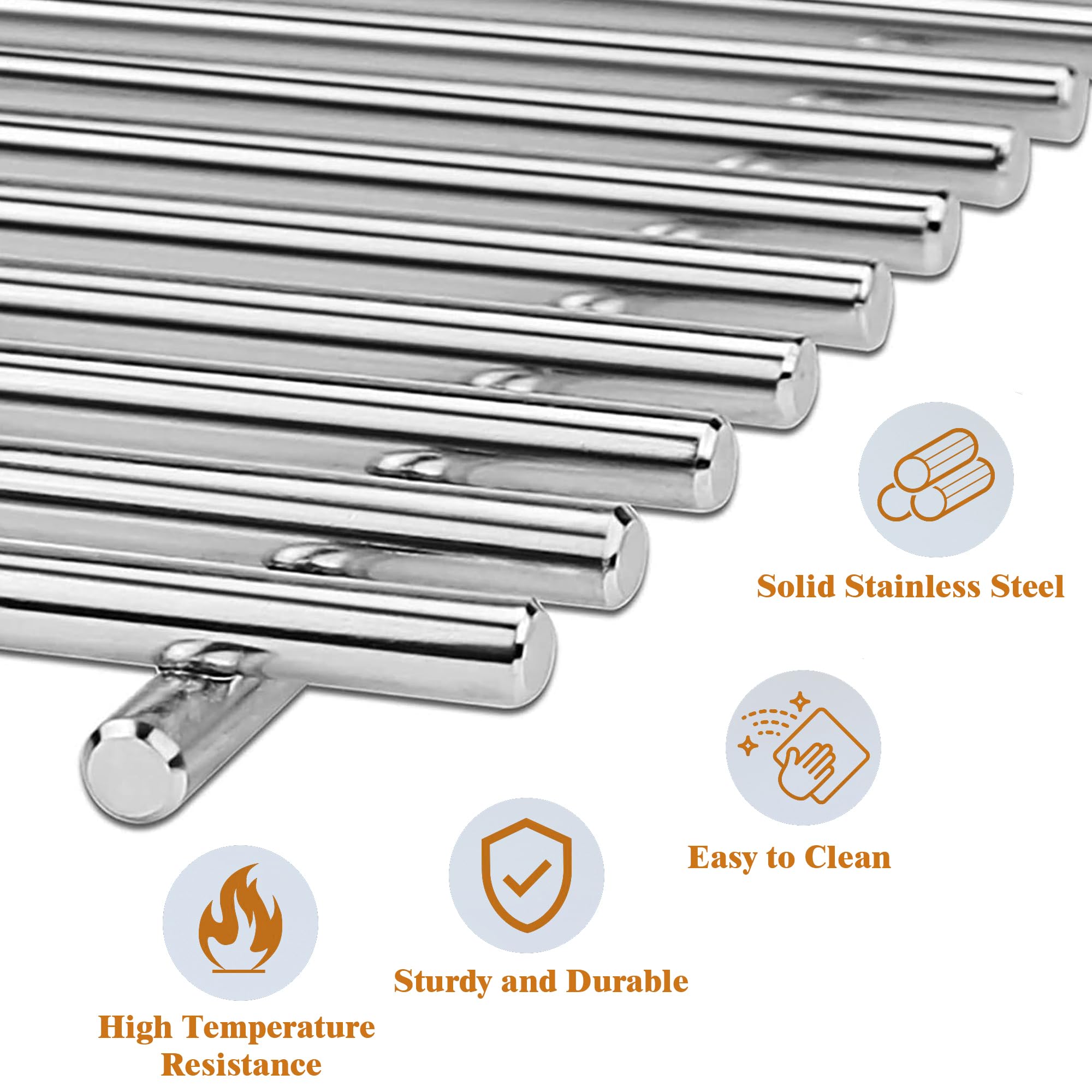 18.75" Parrilla de Cocina de Acero Inoxidable para Weber - Imagen 6