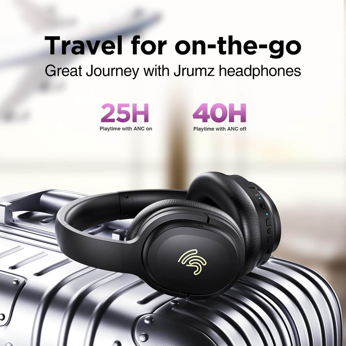 Audífonos con cancelación activa de ruido híbrida Jrumz - Imagen 9
