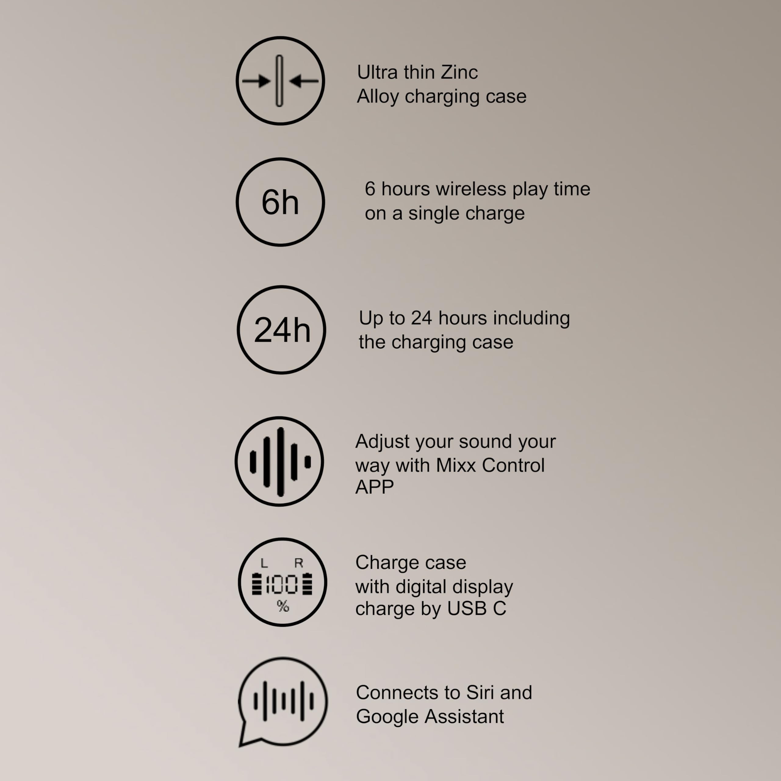 Auriculares inalámbricos MIXX StreamBuds Ultra Dots con - Imagen 3