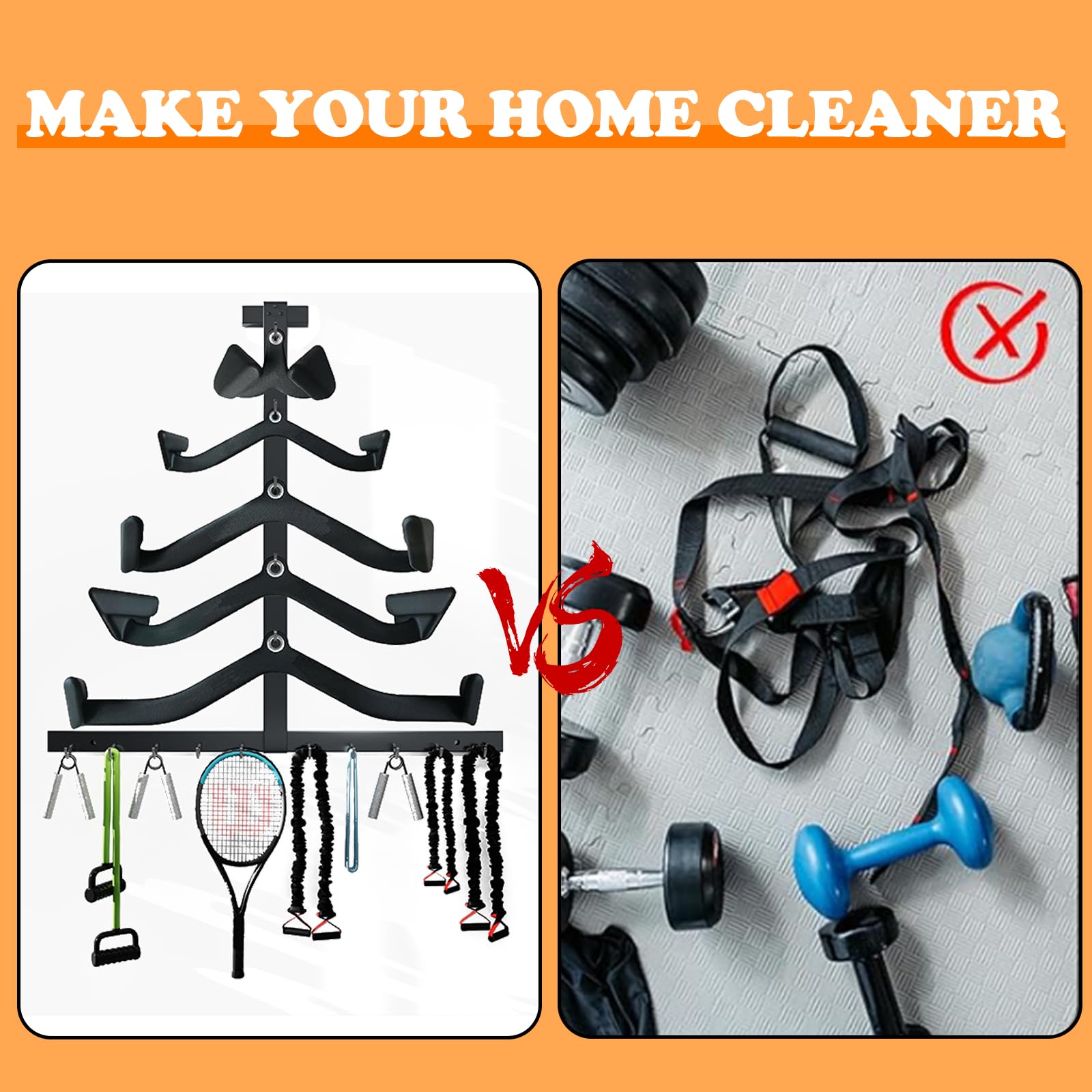 Rack de Almacenamiento para Barra de Lat Pull Down, - Imagen 4