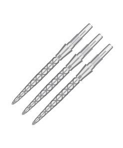 Puntas de Dardos Swiss Point Storm - Diamante (Plata, 26mm)
