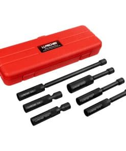 Juego de 6 zócalos de bujía giratorios magnéticos de 3/8