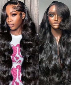 STOGEDEST Pelucas Frontales de Encaje de Cabello Humano Pre