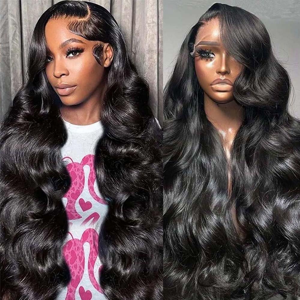 STOGEDEST Pelucas Frontales de Encaje de Cabello Humano Pre